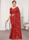 kasmir ki kali Party Wear Georgette Stylish Latest Heavy Designer Saree Collection